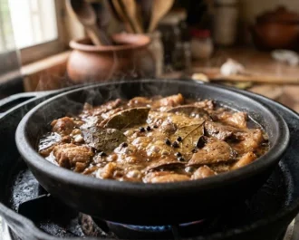 Developing the Savory Liquid Base - Pork Igado_ A Savory Ilocano Classic