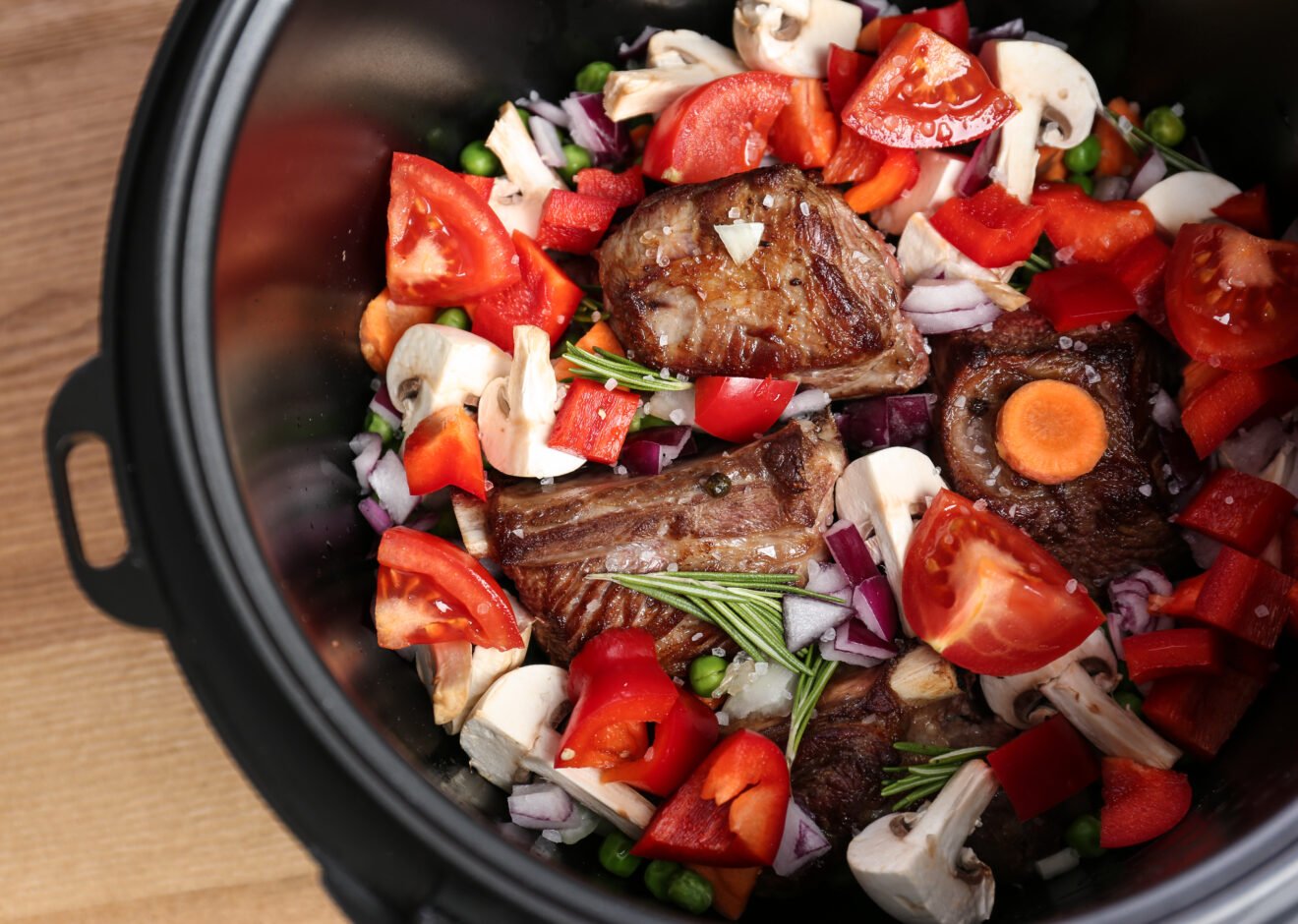 Beef and Vegetables in Slow Cooker