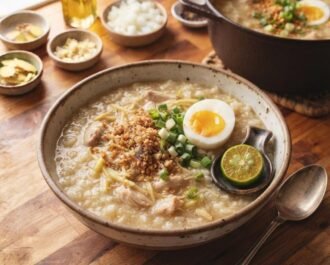 Chicken Arroz Caldo - Step 5. The Final Seasoning and Garnish