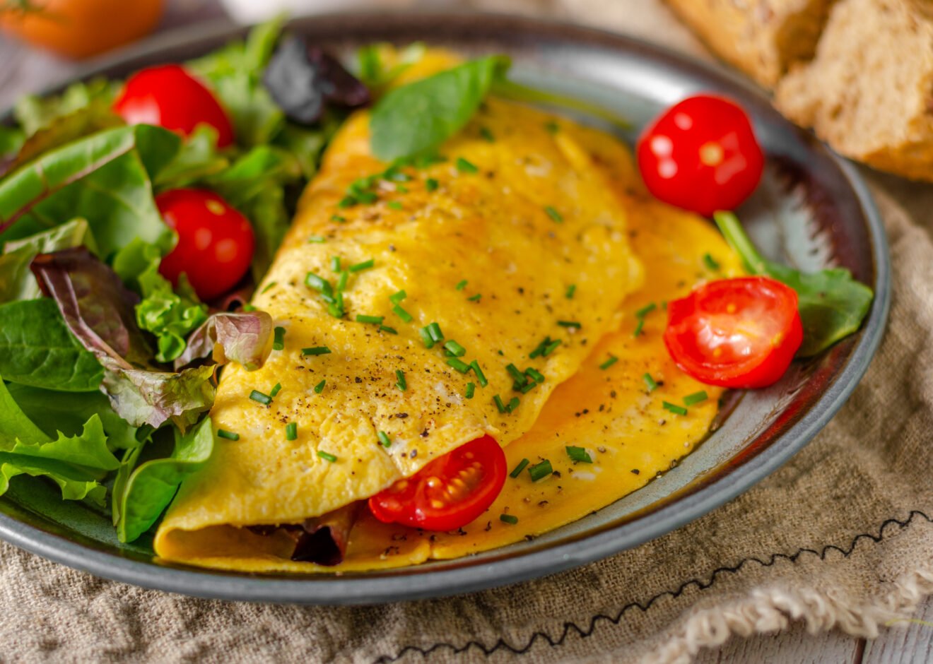 Fresh Omelet Served