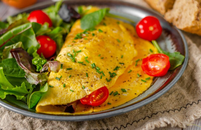 Fresh Omelet Served