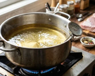 Lechon kawali - Prepare the Frying Oil