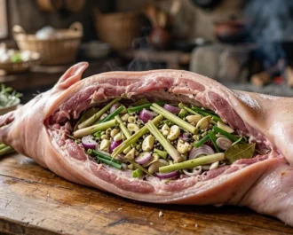 Litson Baboy - Prepare the Stuffing and Stuff the Cavity