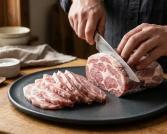 Pork Tocino - Step 1_ Prepare and Slice the Pork