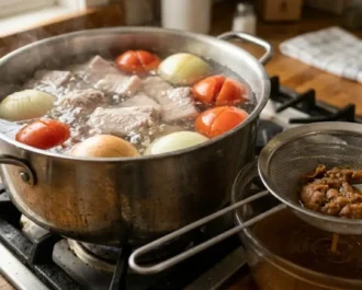 Sinigang na Baboy - Step 2_ Prepare the Tamarind Broth