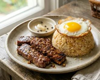Assemble the Classic Tapsilog - Beef Tapa Recipe