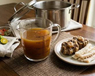 Blanch and Slow-Braise the Oxtail and Tripe