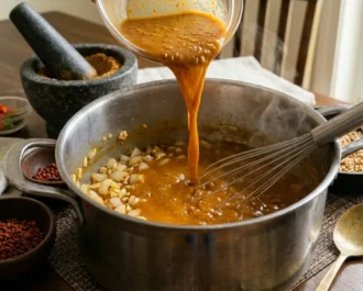 Build the Peanut Sauce Base
