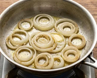 Caramelize the Onion Rings - Bistek Tagalog Recipe