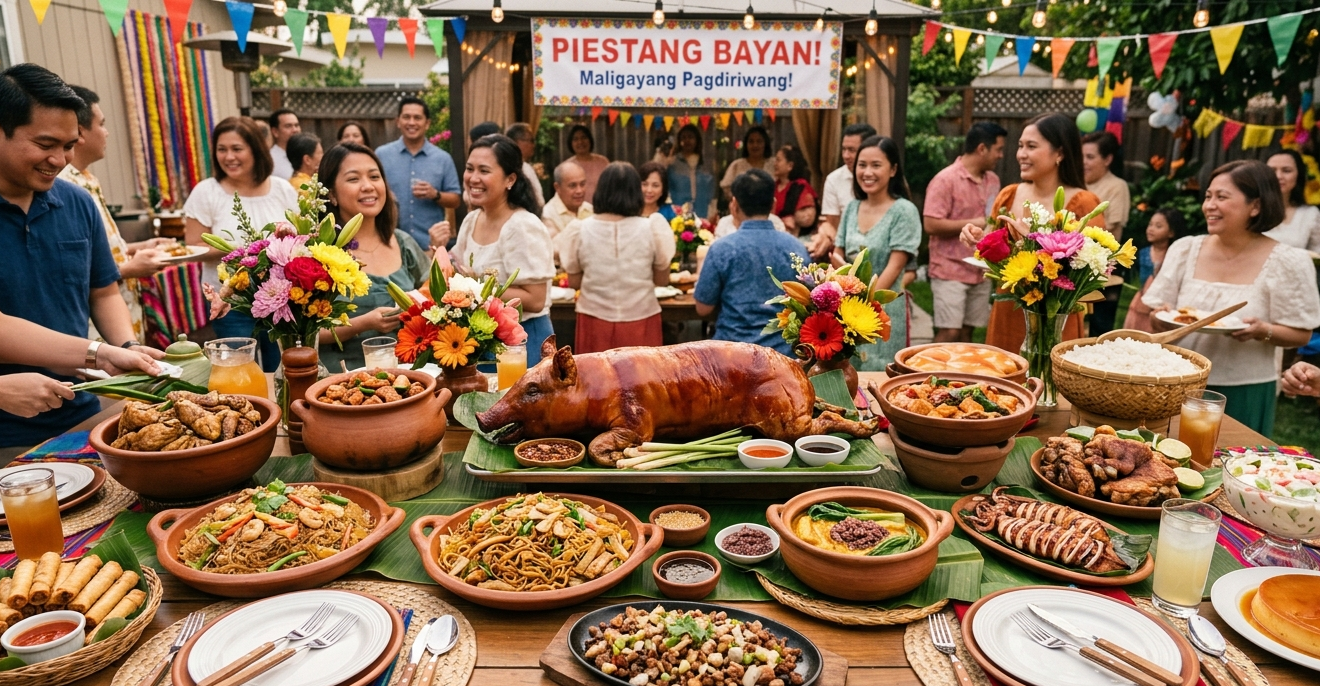 Filipino Fiesta Food Table