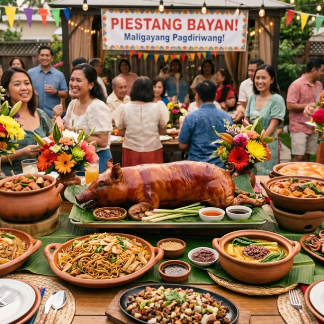 Filipino Fiesta Food Table