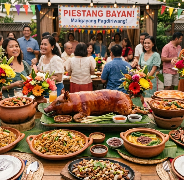Filipino Fiesta Food Table