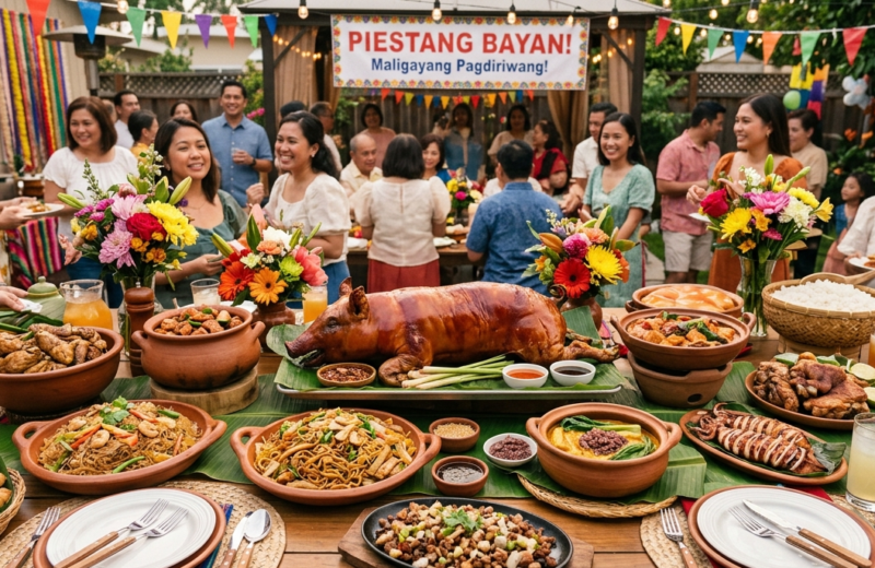 Filipino Fiesta Food Table