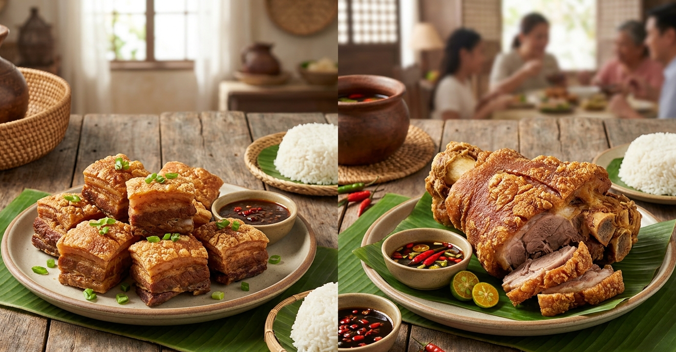 Lechon Kawali vs Crispy Pata