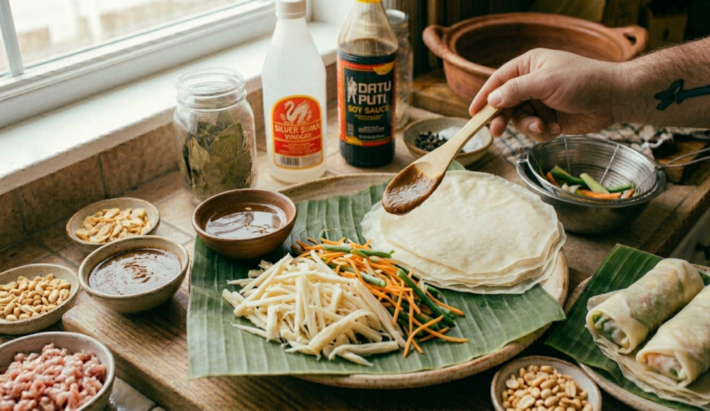 Lumpiang Ubod (Heart of Palm Lumpia)