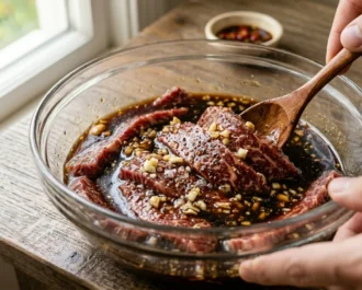 Prepare the Sweet-Savory Marinade - Beef Tapa Recipe