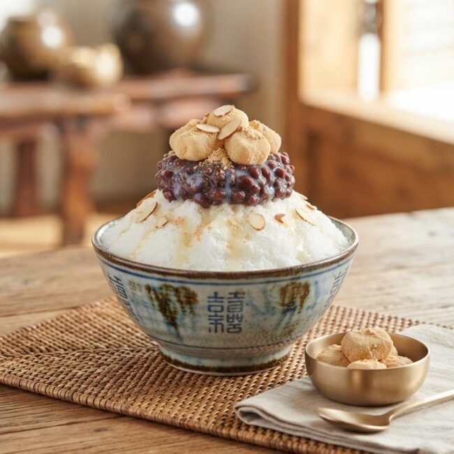 Bingsu (Korean Shaved Ice Dessert)