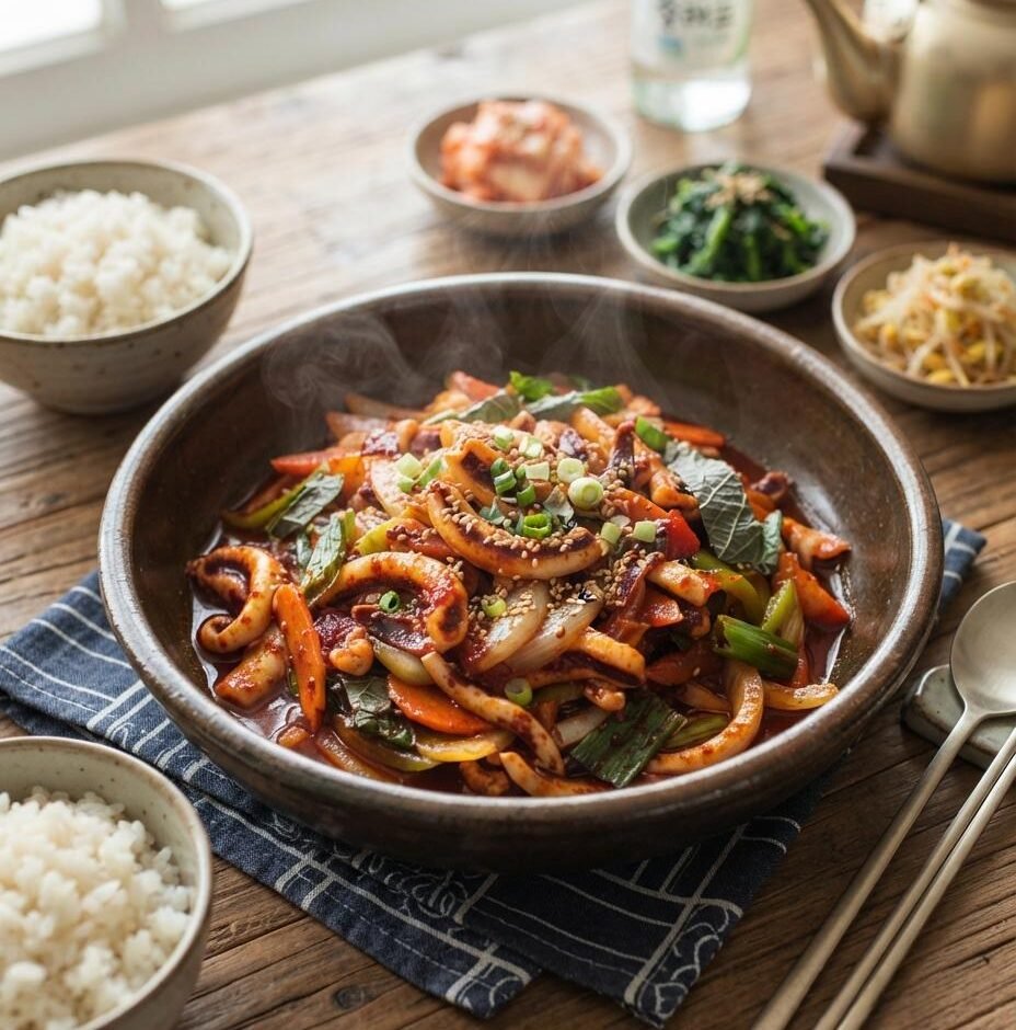 Bokkeum (Spicy Stir-Fried Squid)