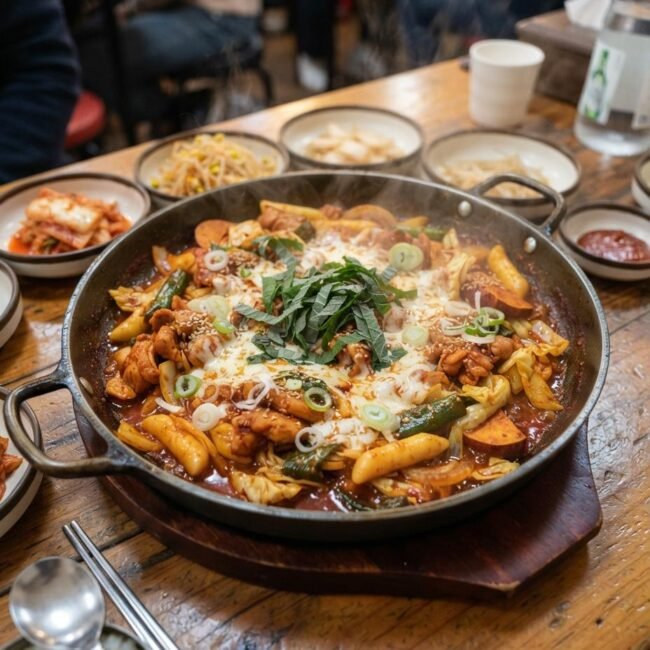 Dakgalbi (Spicy Korean Chicken)