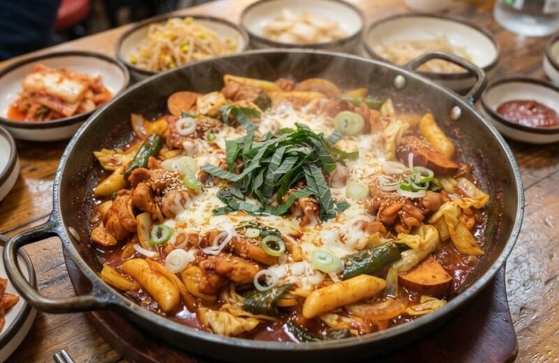 Dakgalbi (Spicy Korean Chicken)