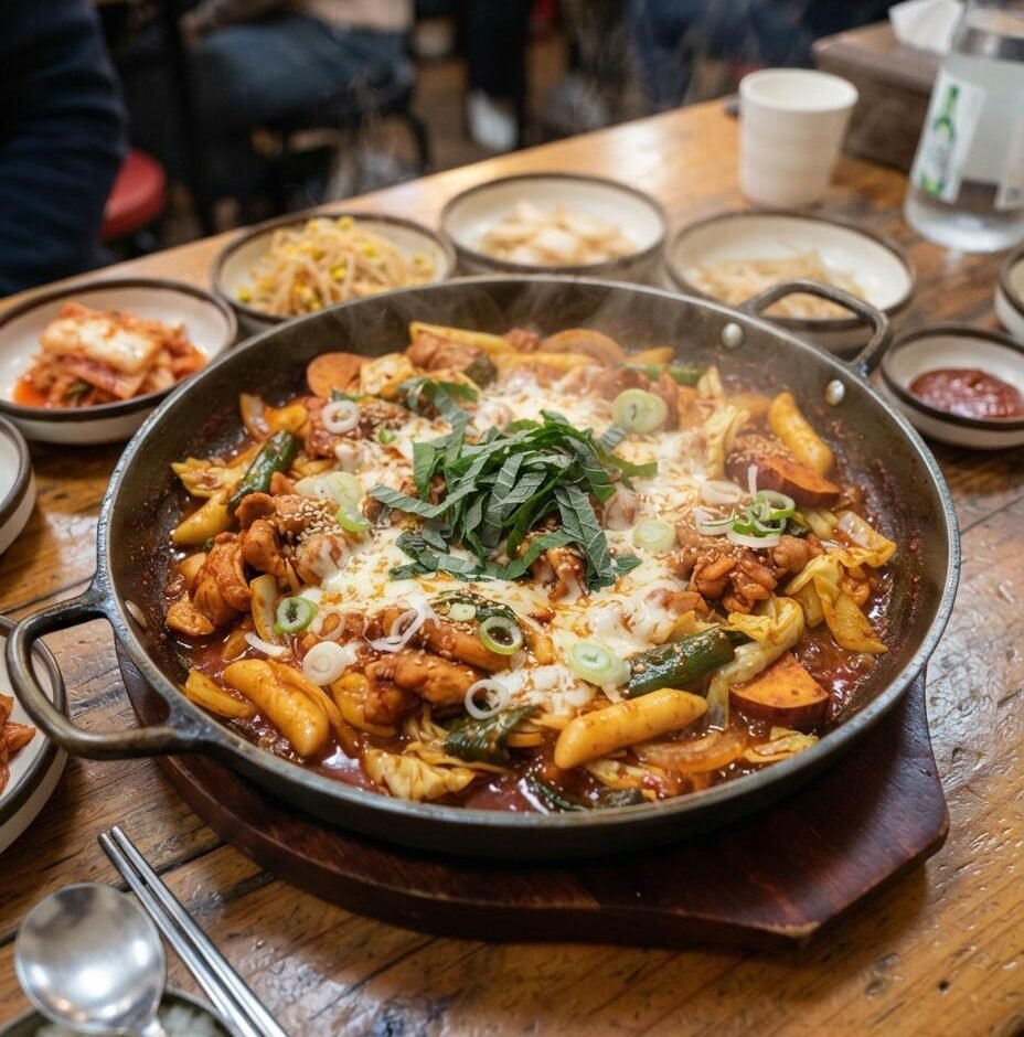 Dakgalbi (Spicy Korean Chicken)