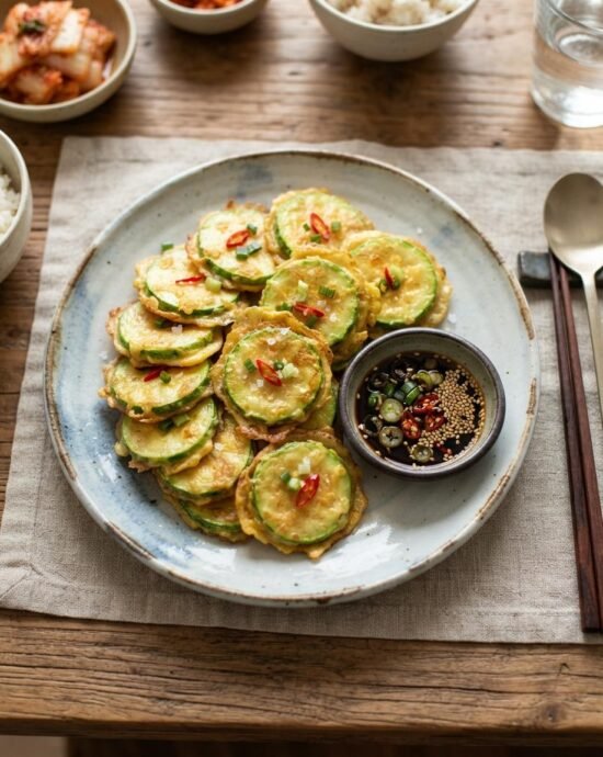 Hobak Jeon (Korean Zucchini Pancake)