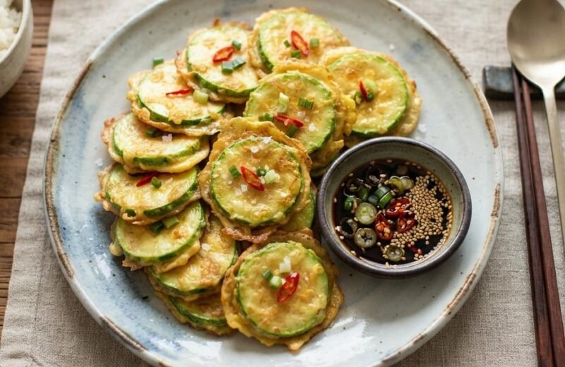 Hobak Jeon (Korean Zucchini Pancake)