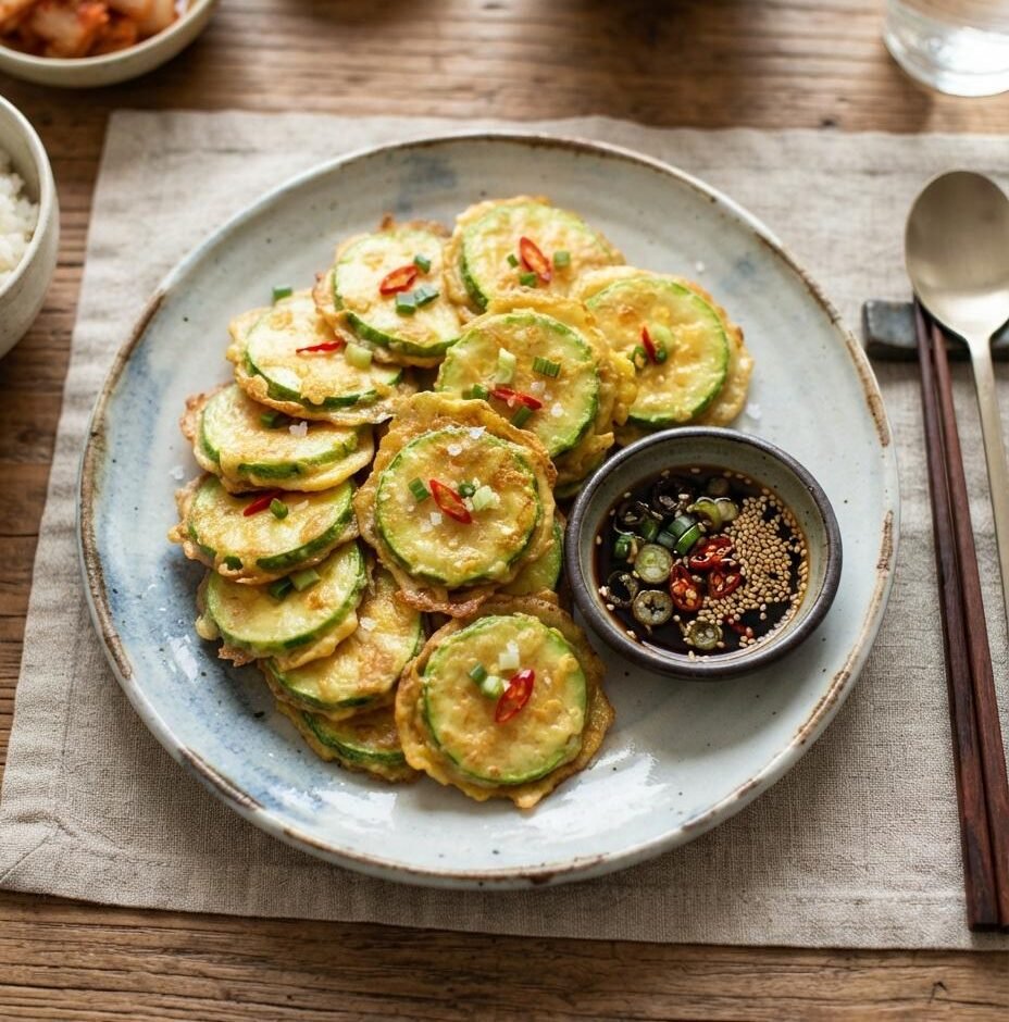 Hobak Jeon (Korean Zucchini Pancake)