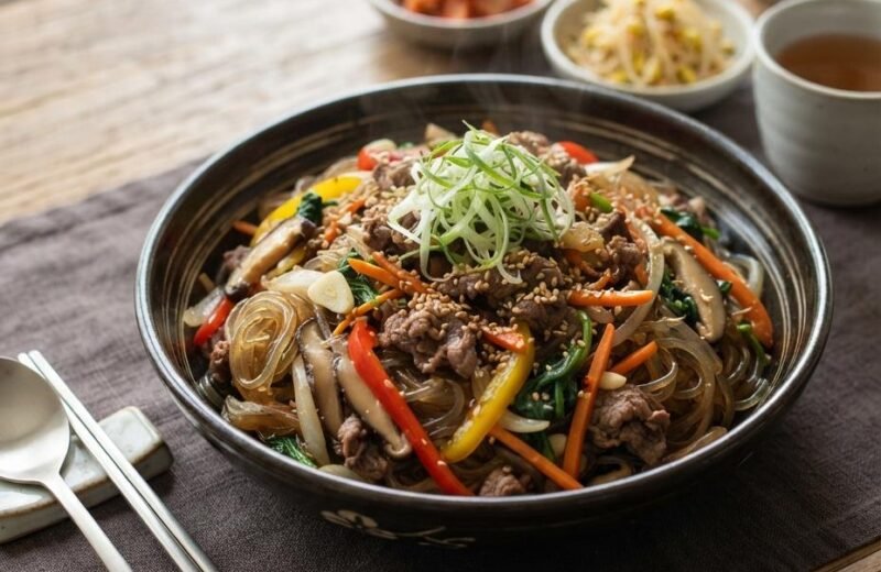 Japchae (Korean Glass Noodles)