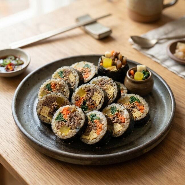 Kimbap (Korean Seaweed Rice Rolls)