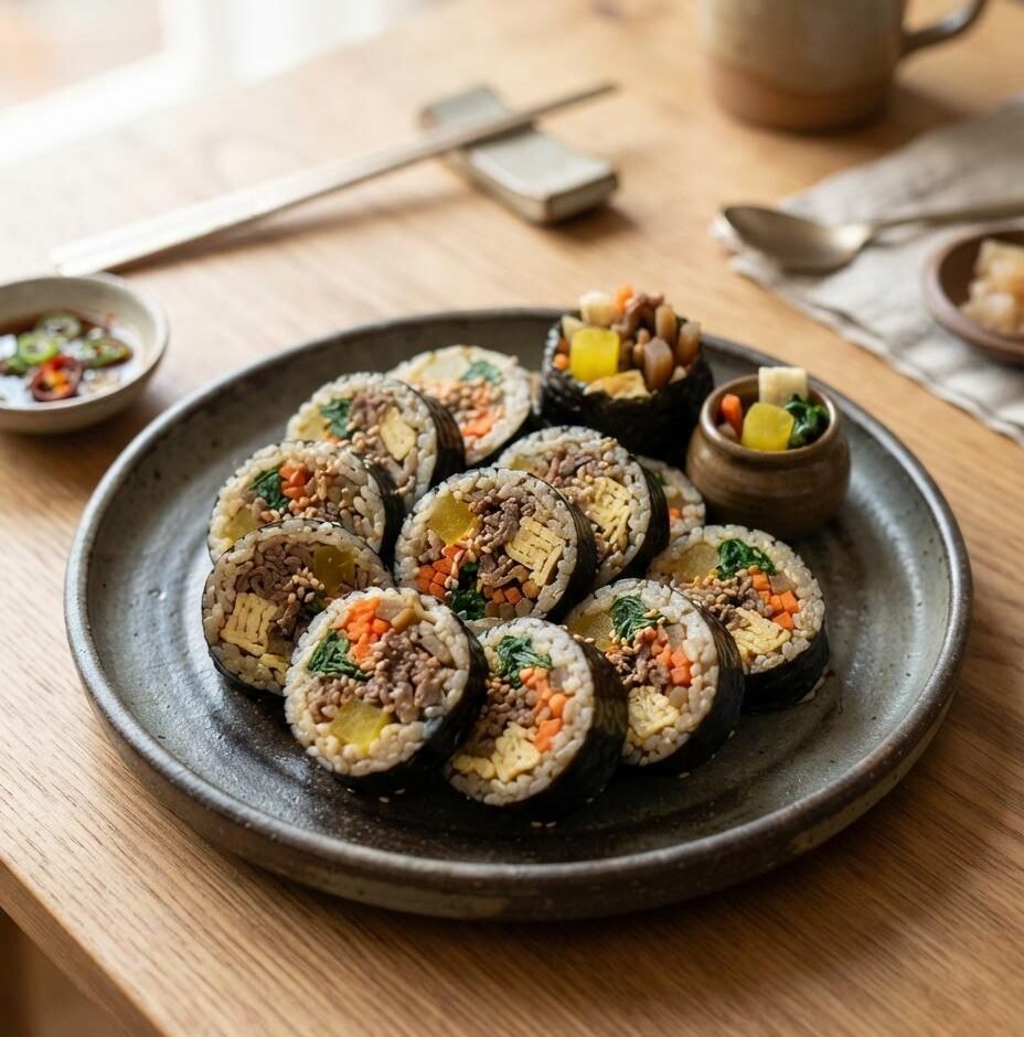 Kimbap (Korean Seaweed Rice Rolls)