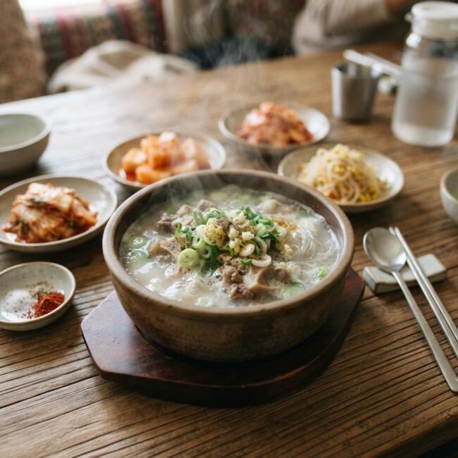 Kkori Gomtang (Korean Oxtail Soup)