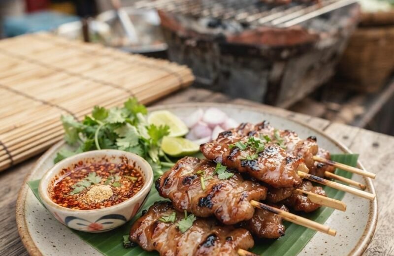 Moo Ping (Thai Grilled Pork Skewers)