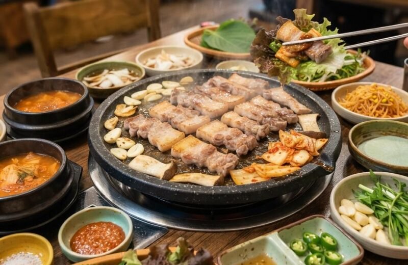 Samgyeopsal (Korean Grilled Pork Belly)