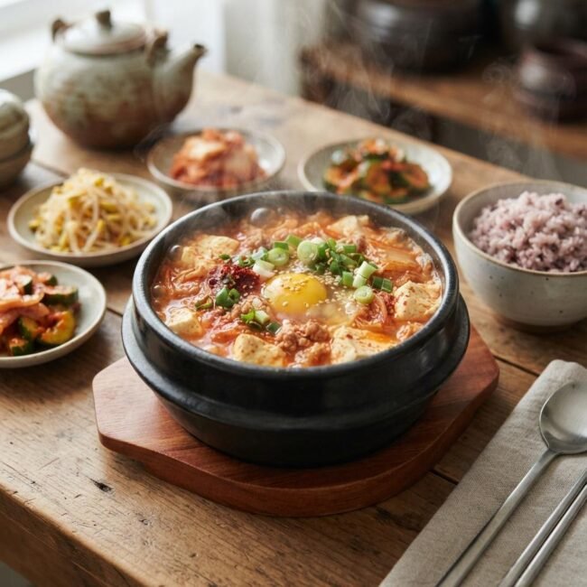Soondubu Jjigae Recipe (Spicy Tofu Stew)