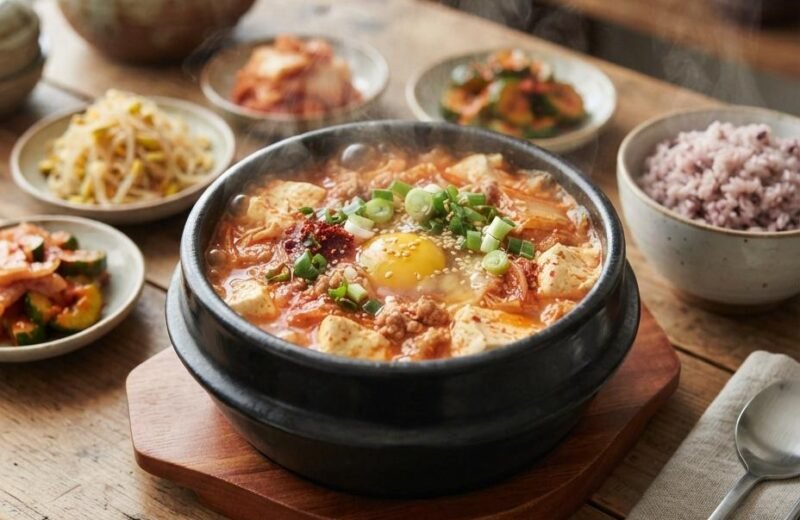 Soondubu Jjigae Recipe (Spicy Tofu Stew)