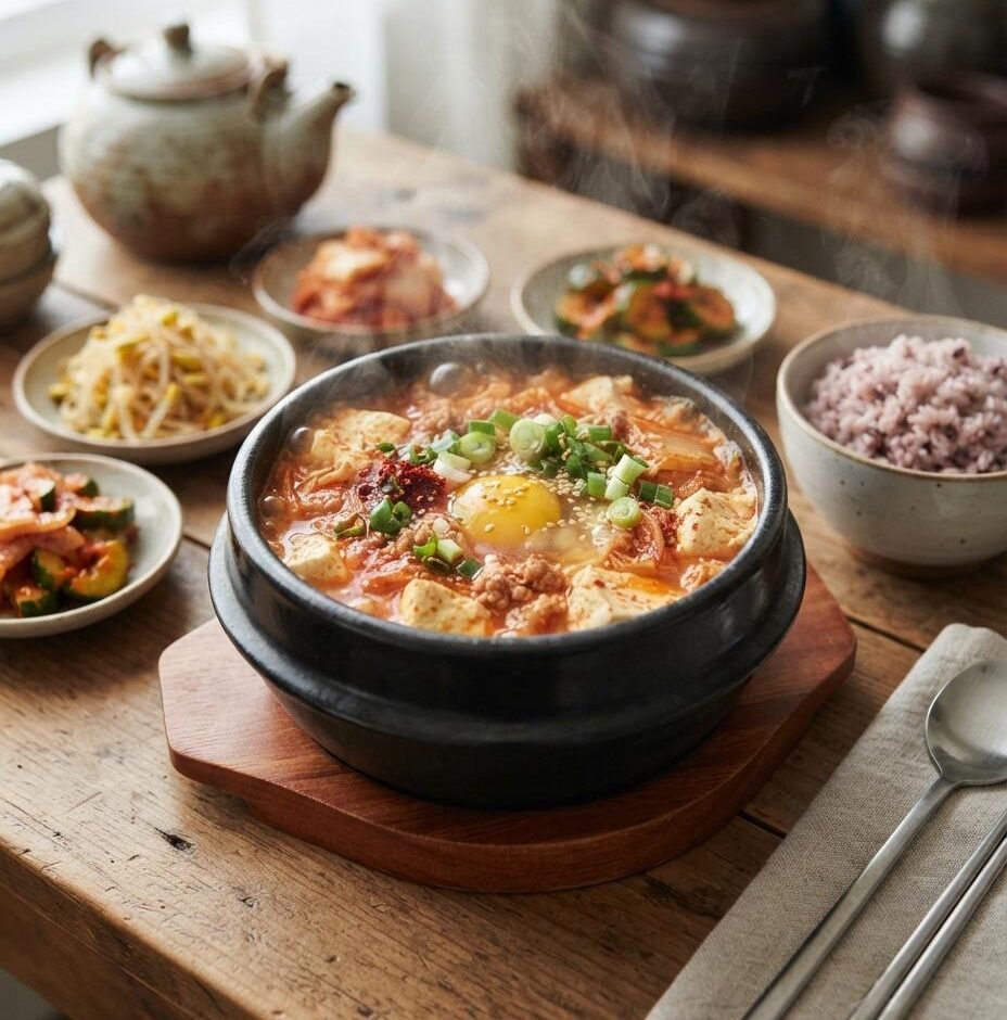 Soondubu Jjigae Recipe (Spicy Tofu Stew)