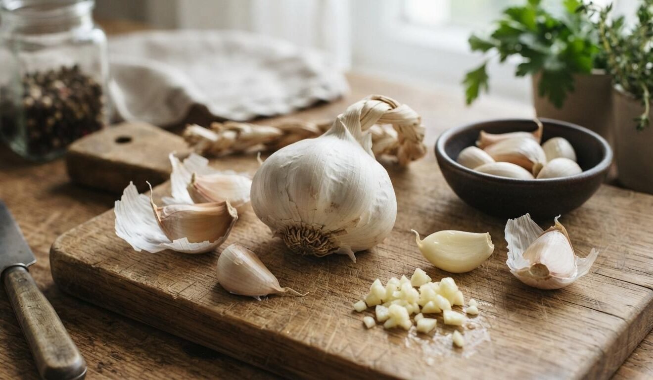 Garlic Fresh, Peeled, and Minced