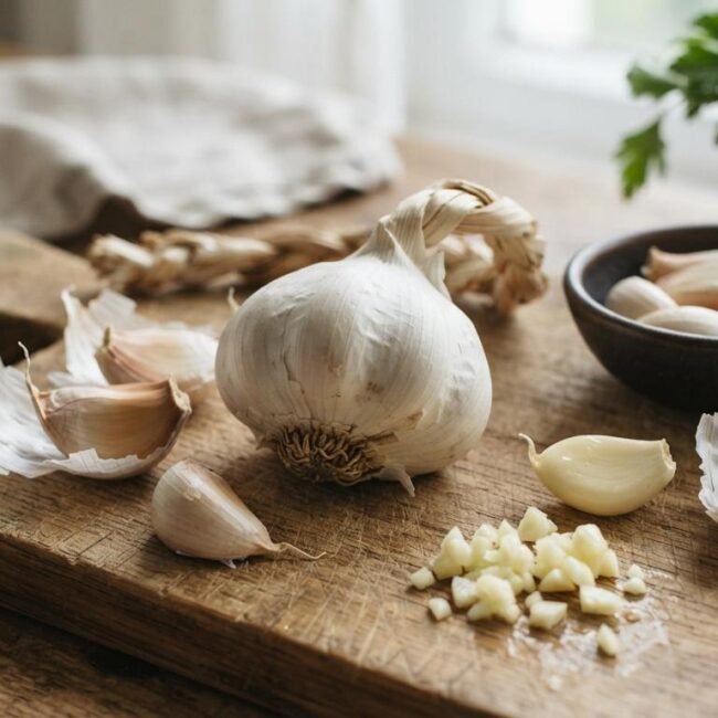 Garlic Fresh, Peeled, and Minced