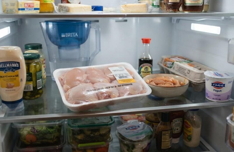 Raw Chicken the Fridge