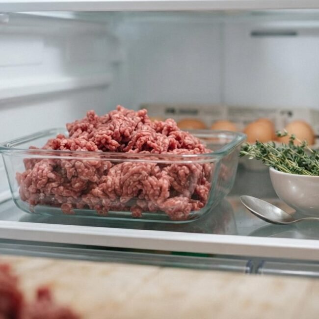 Ground Beef in the Fridge